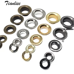 100 Sets Multicolor Eyelets Grommet Metal Ring With Washer For Scrapbooking Shoes Belt Cap Bag