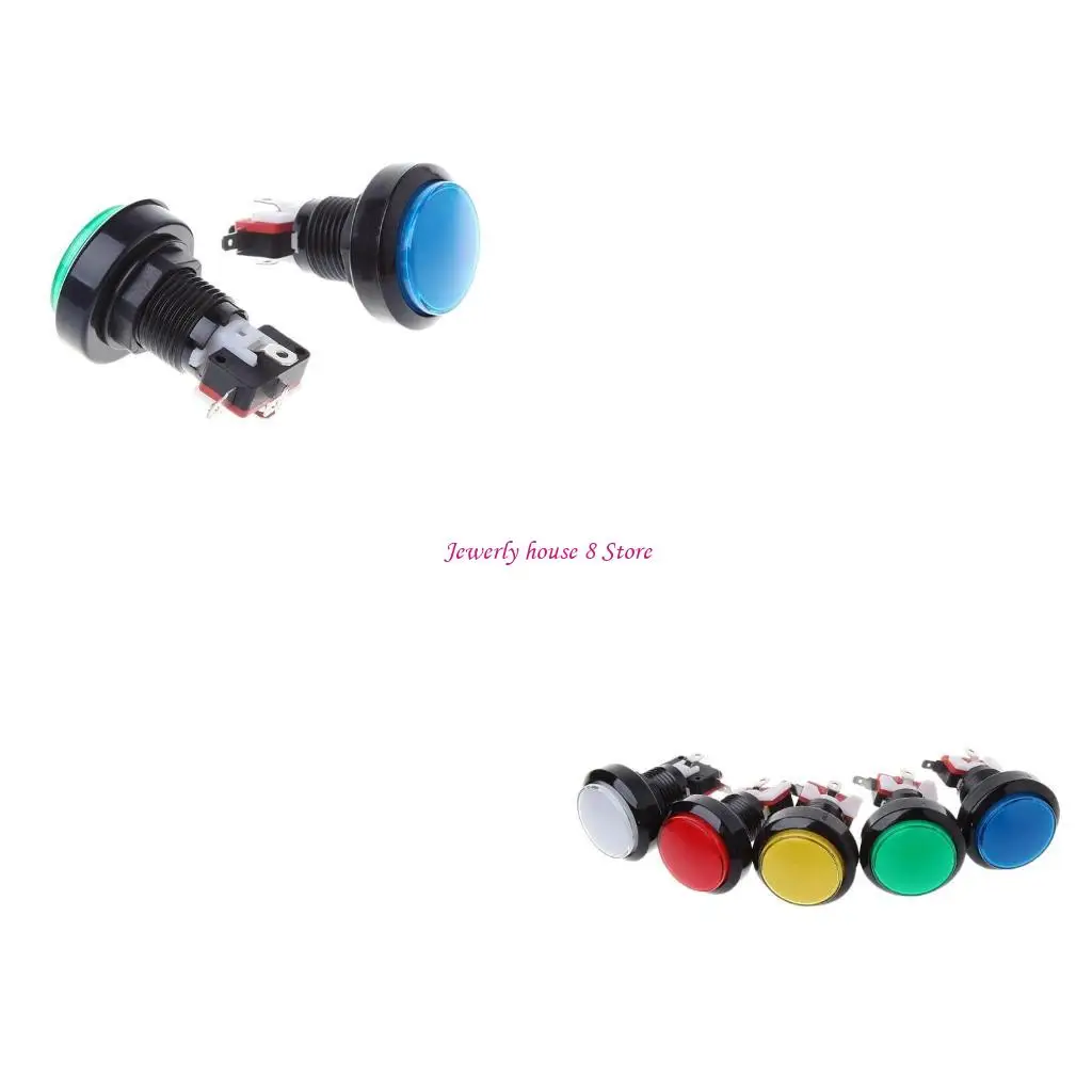 

1,77-дюймовая светодиодная кнопка с микропереключателем для игровой консоли аркадного автомата