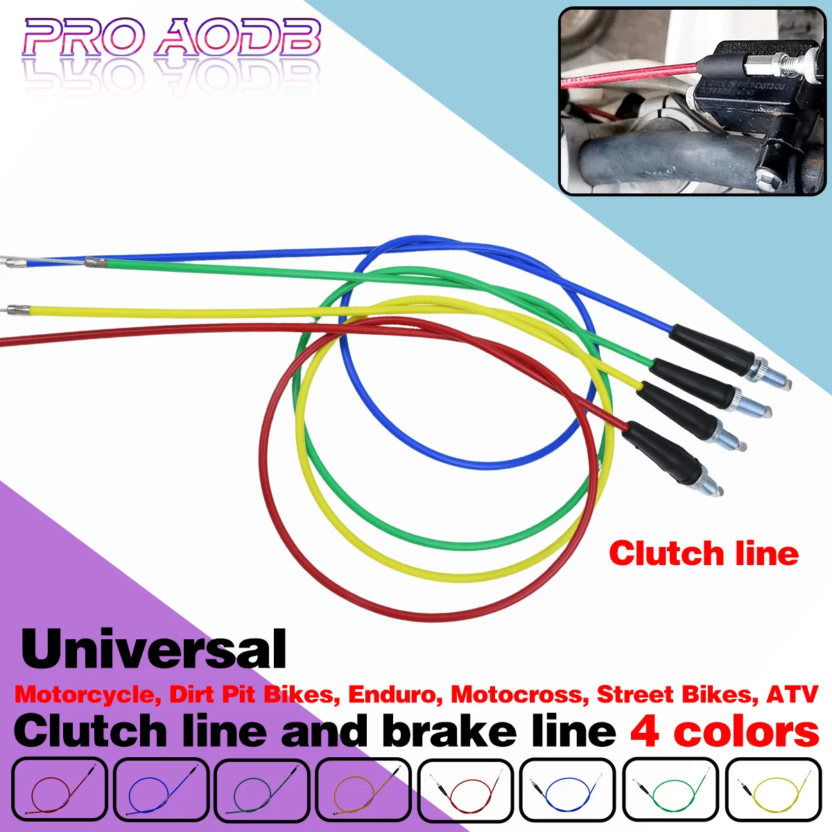 

Motocross 990mm Universal Clutch and brake lines Motorcycl Gas Throttle Cable For KTM Honda Yamaha Kawasaki Suzuki ATV Dirt Bike
