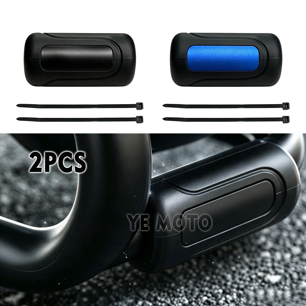 2PC Motorcycle Universal 22-25mm Tube Bars Anti Fall Crash Bar Guard Ball Frame Slider Rubber Protector For Harley Bobber Custom