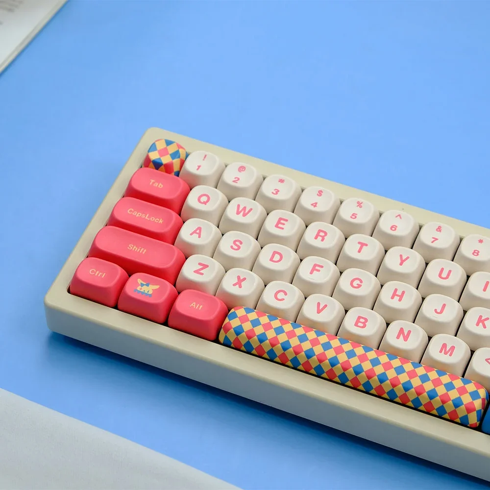 

Circus 129 Key MOA Height PBT Sublimation Keycap Suitable for Gaming Mechanical Keyboard 68/75/87/980