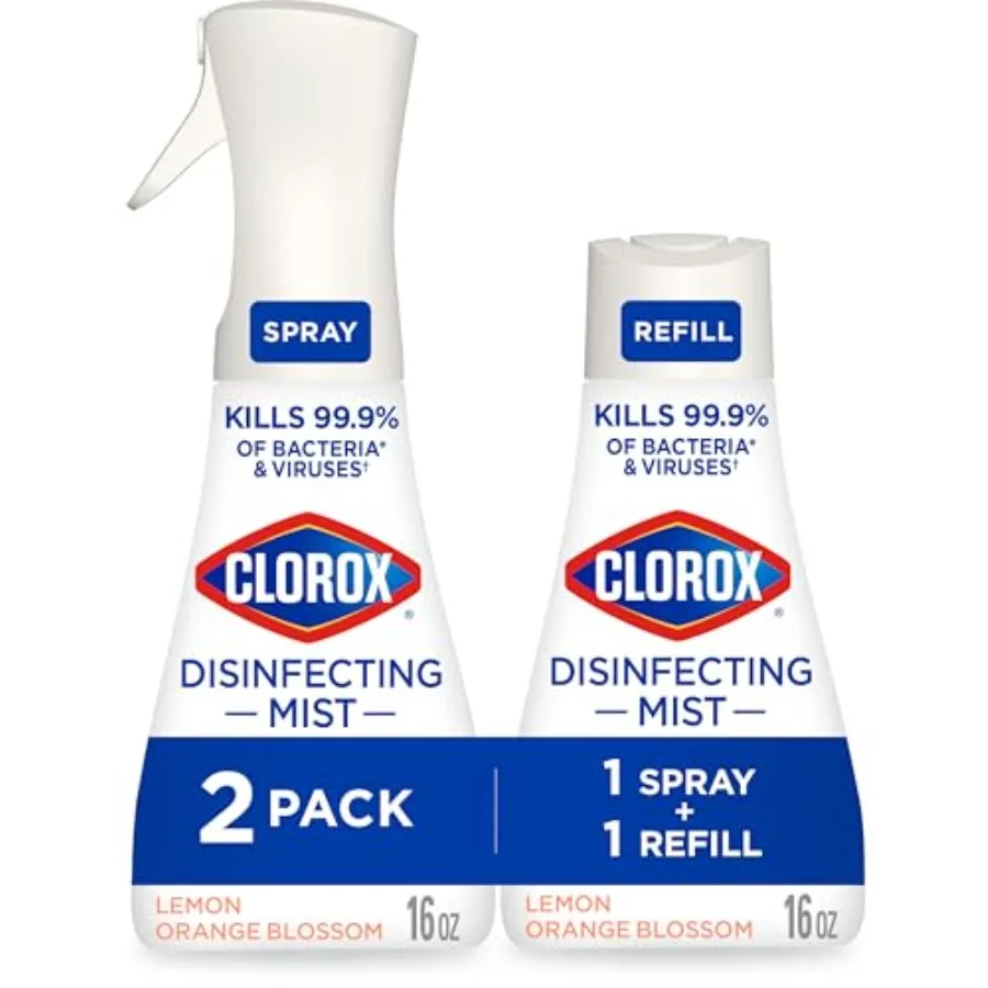 

Disinfecting Mist, and, 1 Spray and 1 Refill, 16 oz Each