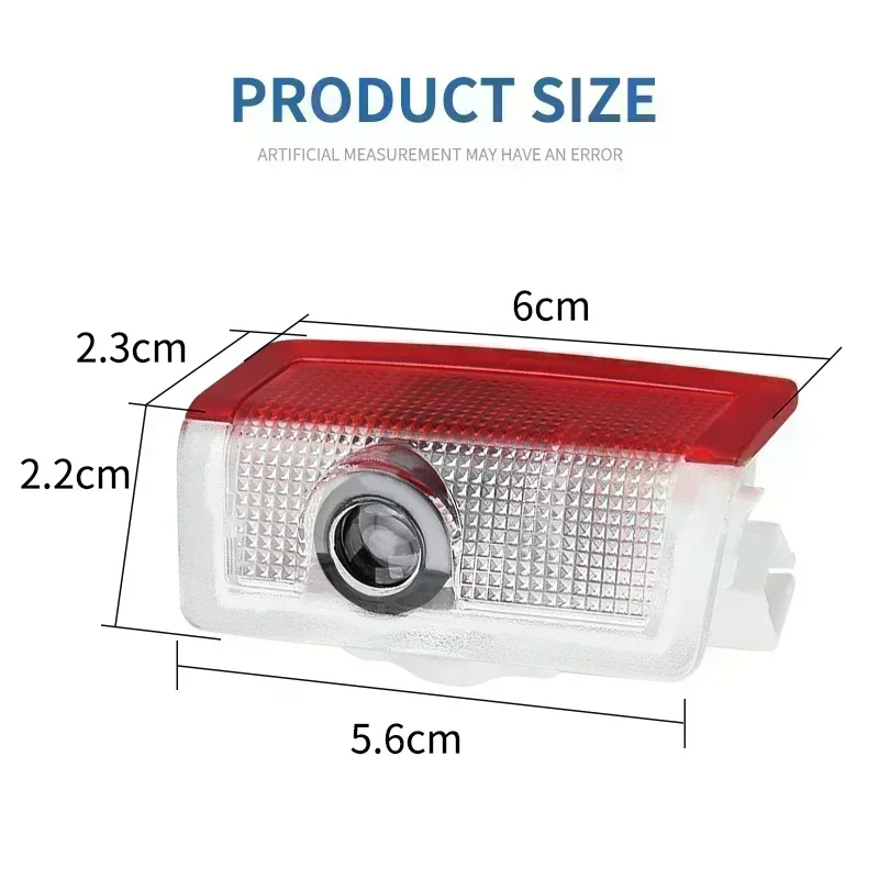 2pcs Led Car Door logo Welcome Light For Mercedes Benz AMG A C E GLC GLA GLE GLB Class W177 W205 W212 W213 X253 X156 W166 X247 - view 4