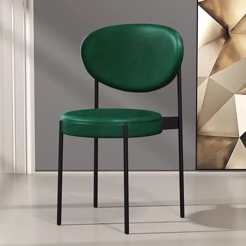 Beautiful Modern Dining Chairs Luxury Ultralight Nordic Dining Chair Upholstered Home Sillas De Comedor Kitchen Furniture image 2