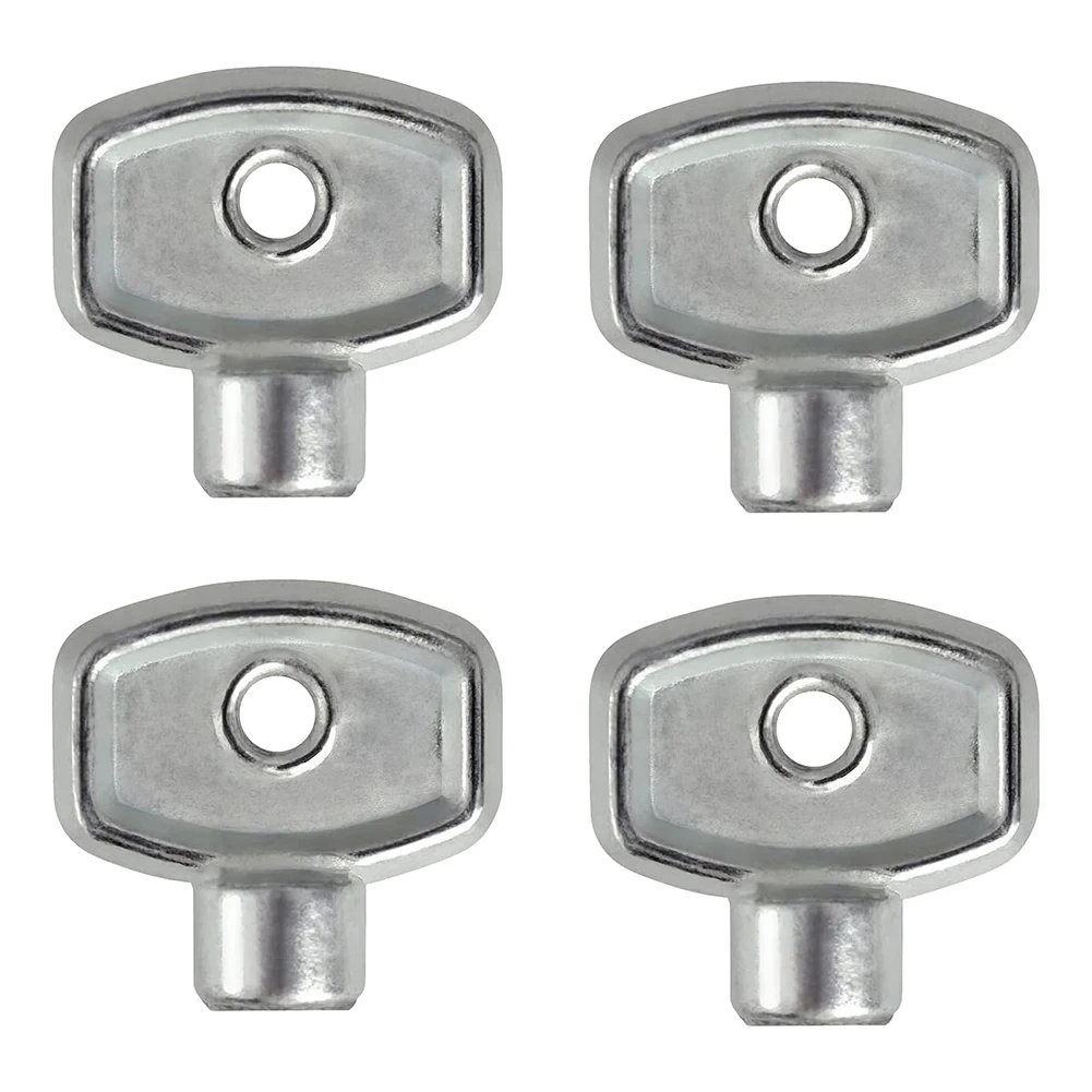 

2222 4pcs Sliver Radiator Vent Wrench 13965 4 Piece 5mm Universal For Any Heater Quick Easy Venting Heating Tool