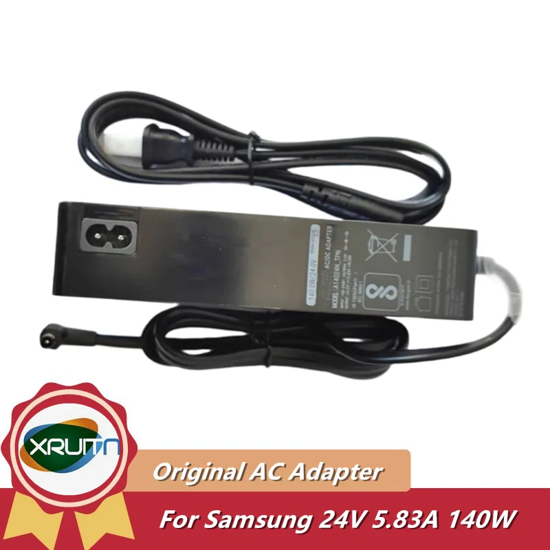 Original 140W 24V 5.83A A14024_TPN AC/DC ADAPTER Charger BN44-01024A for Samsung C32G75TQSU 32 INCH QHD Monitor TV Power Supply