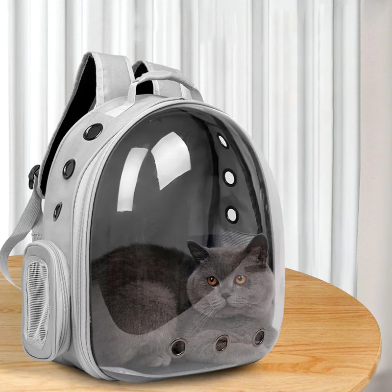 Pet Carrier Backpack Cat Bag Breathable Portable Transparent Space Capsule Pet Bag for Going Out Capsule Carrier Puppy