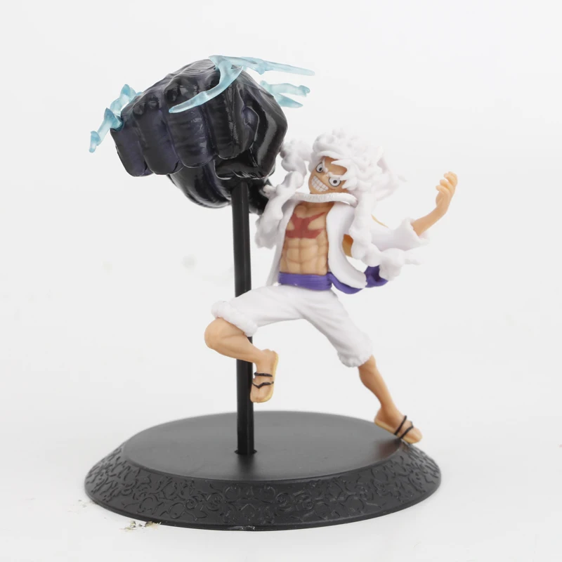 4pcs/set One Piece Nika Luffy  Figures Pvc Model Toys 6.5-10cm