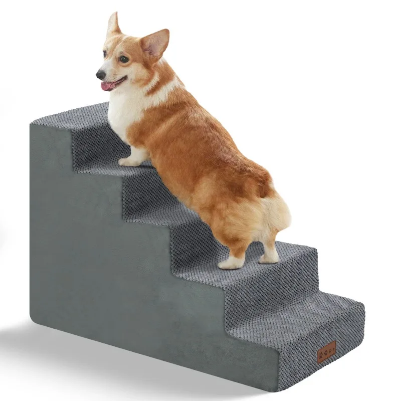 Detachable Washable Dog Stairs Ramp Anti Slip Pet Steps for Small Old Dogs Bed Couch Climbing Ladder