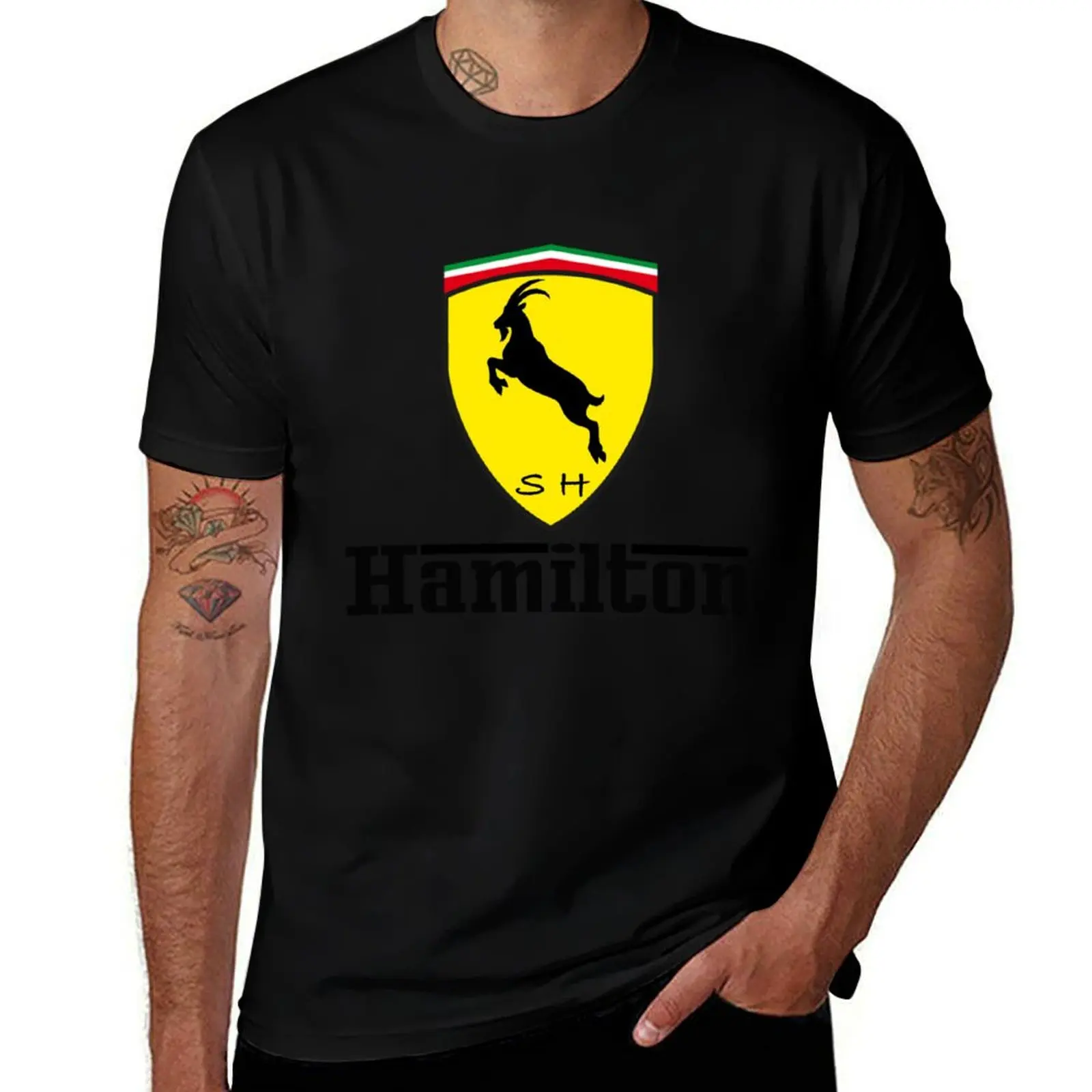 Camiseta Lewis the Hamilton Goat, camiseta básica de manga corta para trabajador