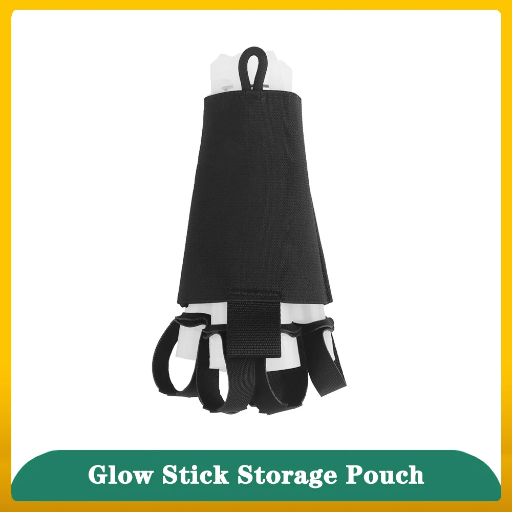 Tactical Glow Stick Storage Pouch, Hanging Light Stick Holder Bag for Camping Hunting & Outdoor Gear