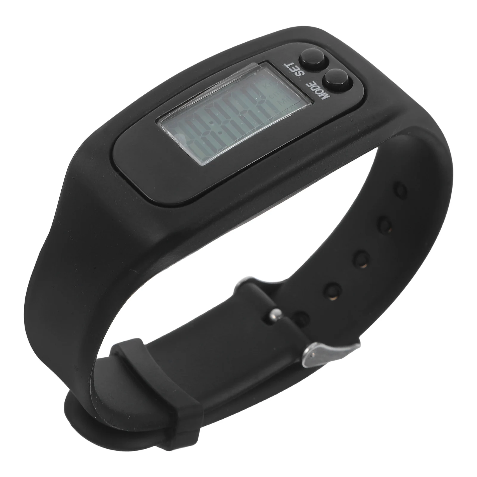 

Pedometer Watch Black Silicone Step Counter Wristband Fitness Tracker Multi Function Bracelet Watches Pocket Watch