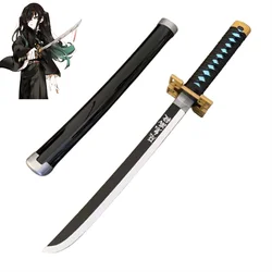 Tokitou Muichirou 24 pulgadas Cosplay bambú Katana arma espada juego de rol Anime Agatsuma Zenitsu modelo 60cm