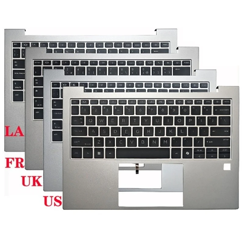 

New For EliteBook 835 G11 830 G11 Palm Pad Keyboard/Host Cover/US/UK/LA/F Laptop Keyboard