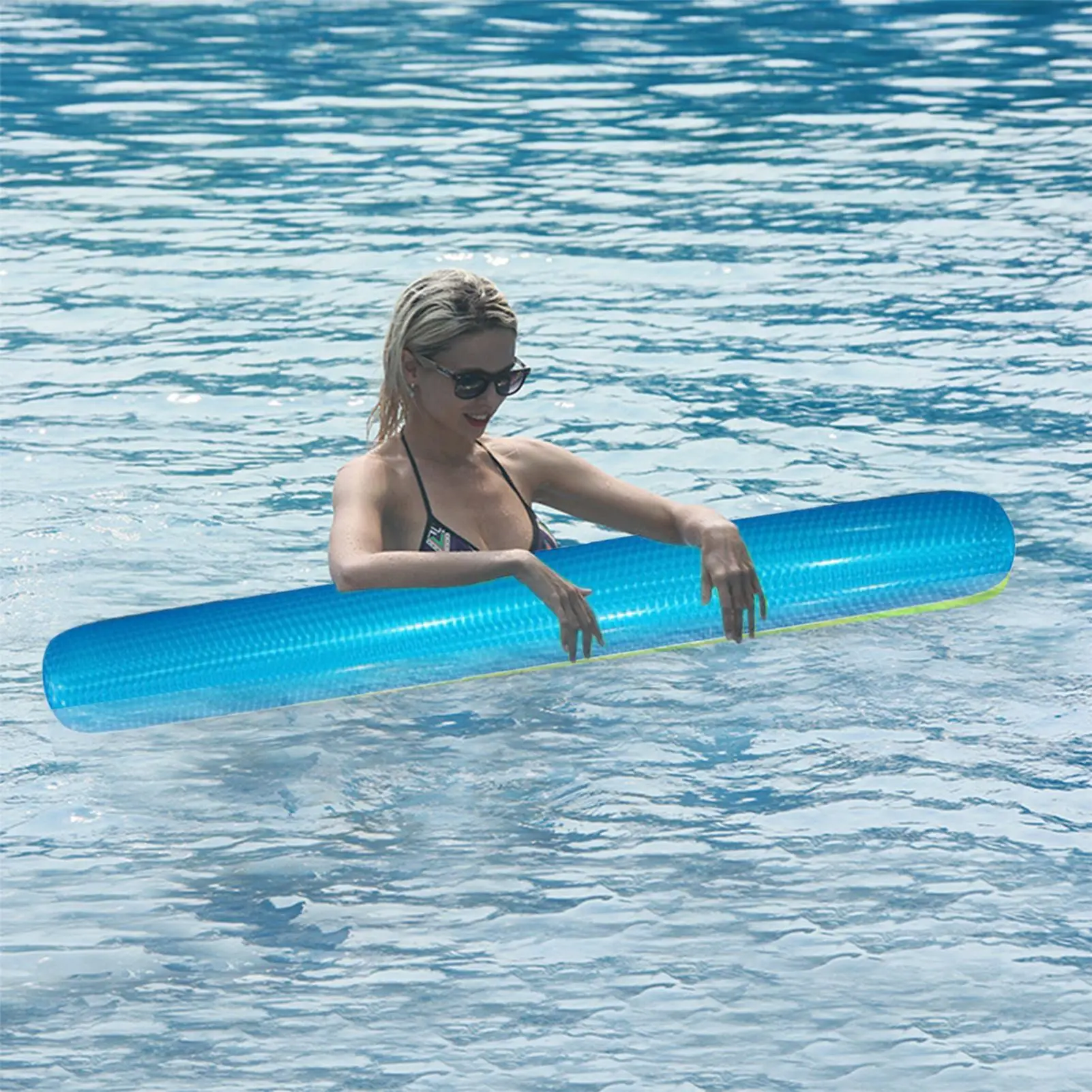 Juguetes de piscina para adultos, juguetes ligeros para piscina, juegos de tubo de balsa de PVC plegables para playa, exterior, lago, verano, mujeres y hombres