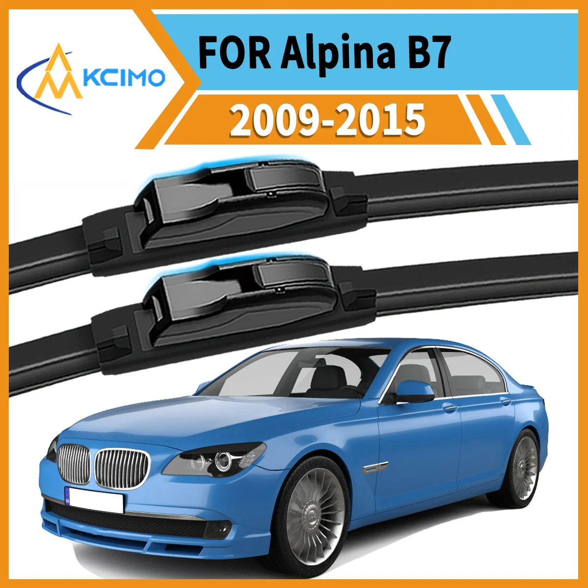 

All-Weather Confidence 2-Pack Wiper Blades For Alpina B7 F01 2009-2015 Clear Vision Reduced Noise Long-Lasting Performance