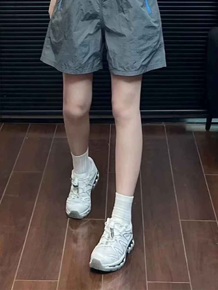 Qui Dry Sports orts Women Summer Thin Loose Beach Pants Running Special Elastic Waist Outdoor Wear Wide Leg Pants