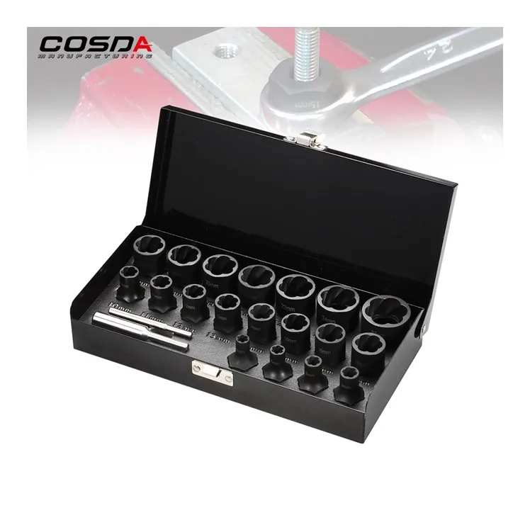 

Car Body Repair Tool Twist Socket Set for Rounded Bolts