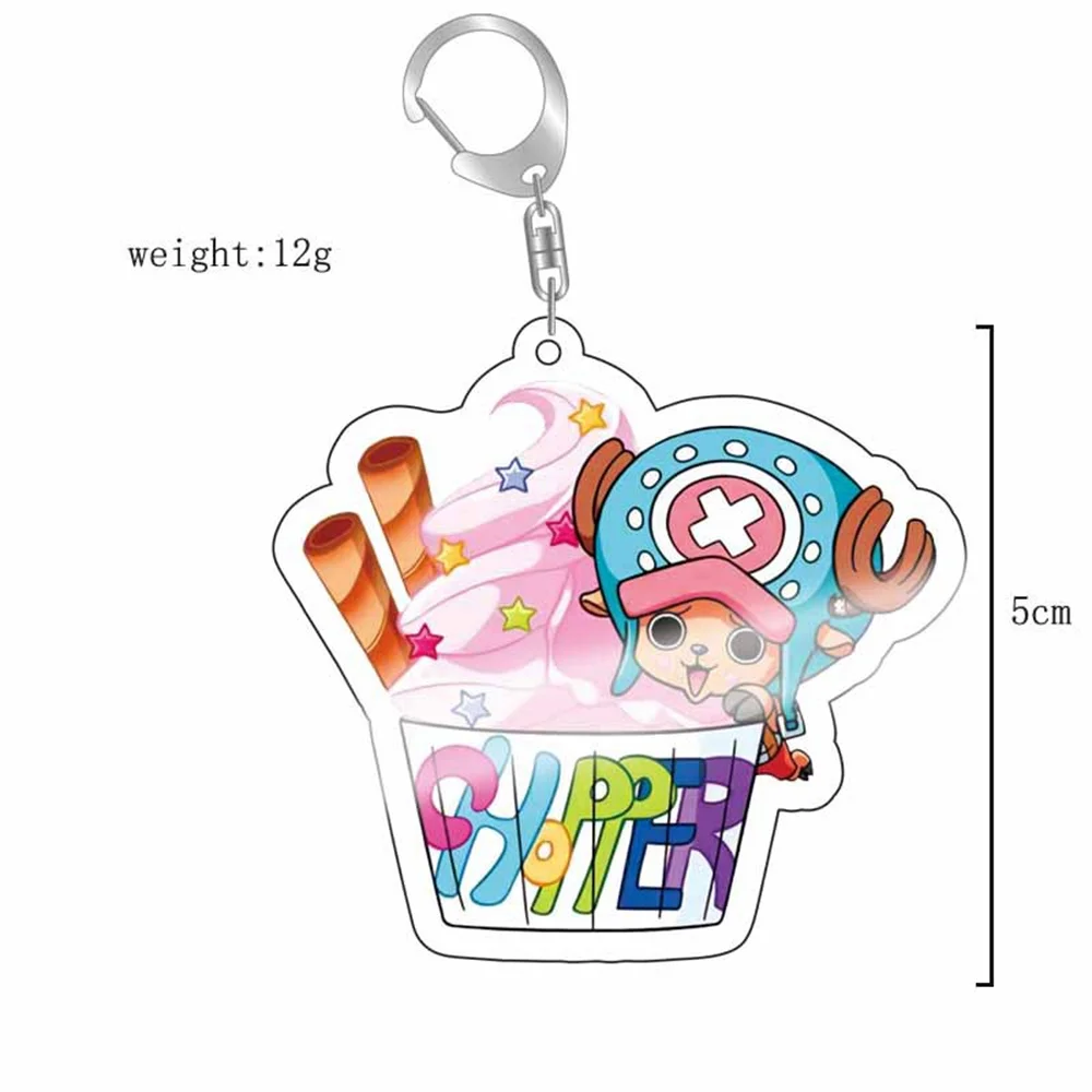 ONE PIECE Action Figures Luffy Acrylic Key Chain Pendant Anime Peripheral Bag Pendant Toys ONE PIECE Party Gift