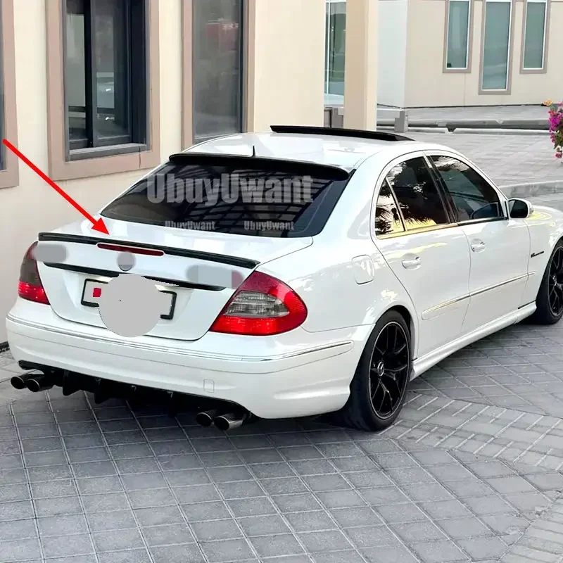 Auto Refit Parts Carbon color Rear Window Roof Wing Spoiler For Mercedes Benz E-Class W211 Roof Spoiler 2003-2009