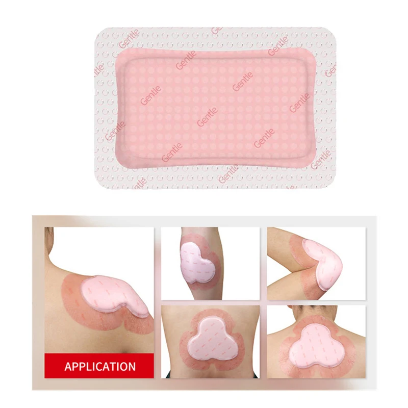 Soft Polysiloxane Gel Polyurethane Foam Dressing Postoperative Wound Patch Cesarean Section Patch Pressure Sore High Absorption