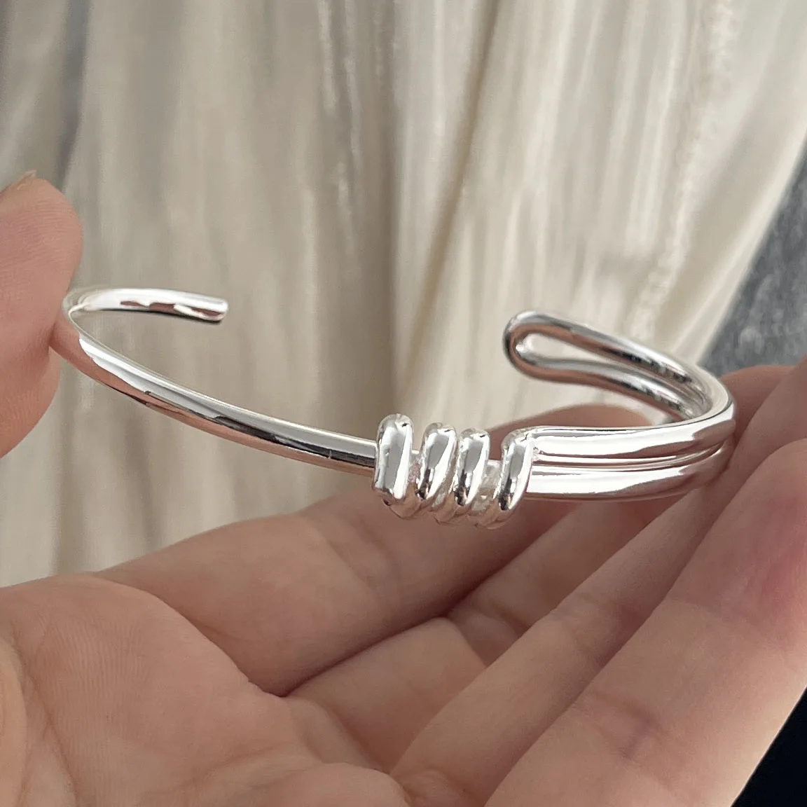 

Браслеты из стерлингового серебра 925 пробы для женщин и мужчин, аксессуары на веревке, трендовый узел, простой узор, кулон, вечерние ювелирные изделия, подарок