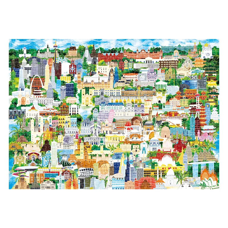 Mideer Fantastic Encounters Undefinierte Kunst 1000-teiliges Puzzlespiel für Erwachsene, Spielzeugpuzzle, Montessori, pädagogisches, intellektuelles DIY-Geschenk