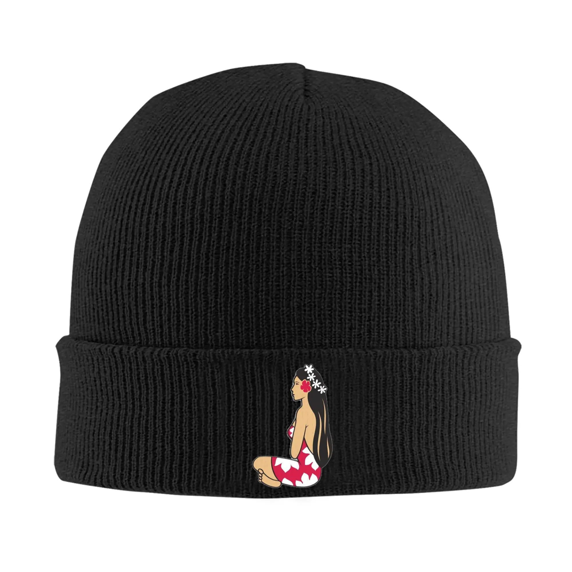 Czapka Hinano Tahiti, ciepła dzianinowa czapka zimowa, czapka typu beanie, czapka hip-hopowa unisex