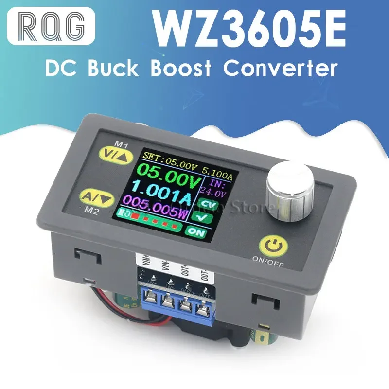 WZ3605E DC DC Buck Boost Converter CC CV 36V 5A Power Module Adjustable Regulated laboratory power supply Voltmeter ammeter