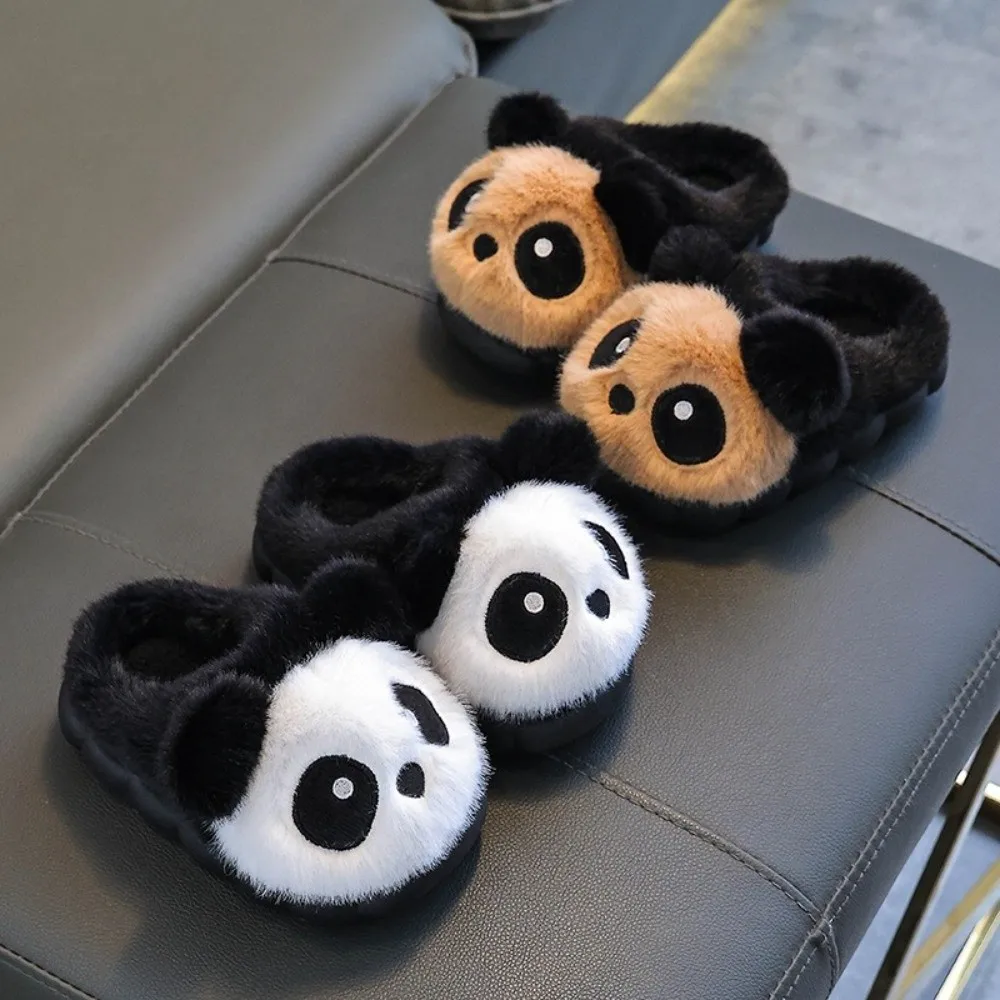 Fashion Cute Panda Children Slippers Comfortable Floor Shoes Keep Warm Home Slippers Indoor - view 2