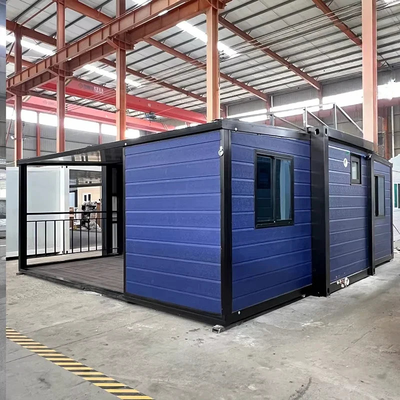 Foldable Container House Prefabricated 20ft 2 Bedrooms Prefab Tiny House Prefab Folding Room Container House Garden Back Yard