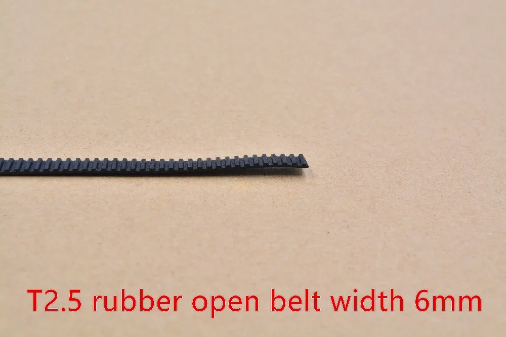 LINK CNC T2.5 Timing belt pitch 2.5mm width 6mm open ended Neoprene Rubber timing pulley