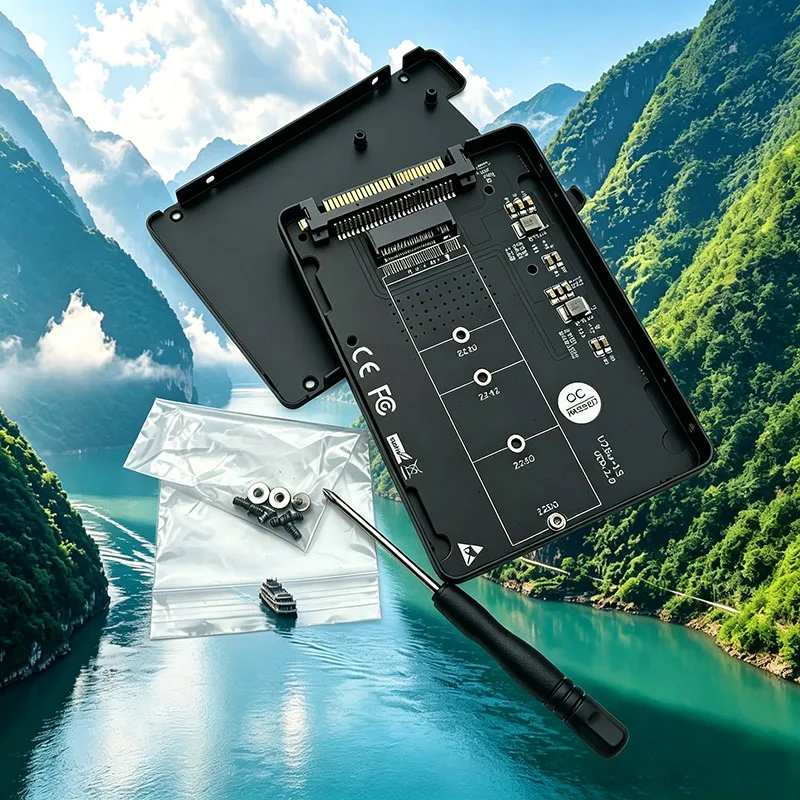 

M.2 NVME M KEY to SFF-8639 U.2 Adapter Card with Aluminum Shell Single M KEY to U2 Adapter Card for 2230 2242 2260 2280 NVME SSD
