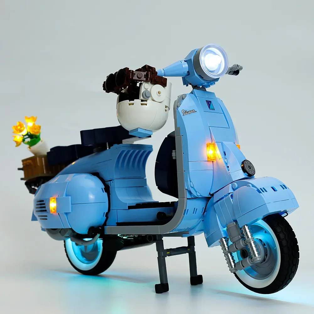 No Building Blocks Lamp Lighting for Vespa 125 10298 DIY Toys Gift Only Lighting Set