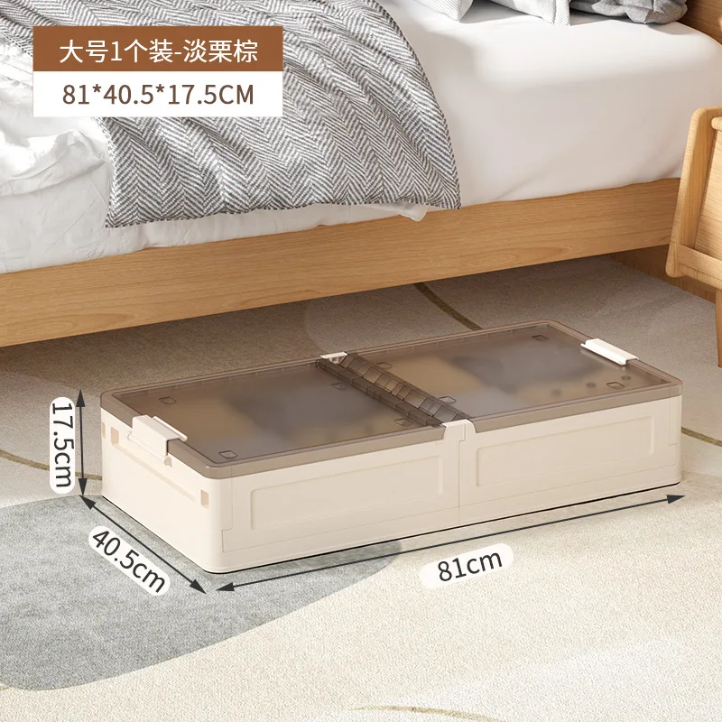 Bed Bottom Storage Household Flat Clothes Bedroom Storage Box with Wheel Drawer Dustproof Durable Bed Bottom Storage Box