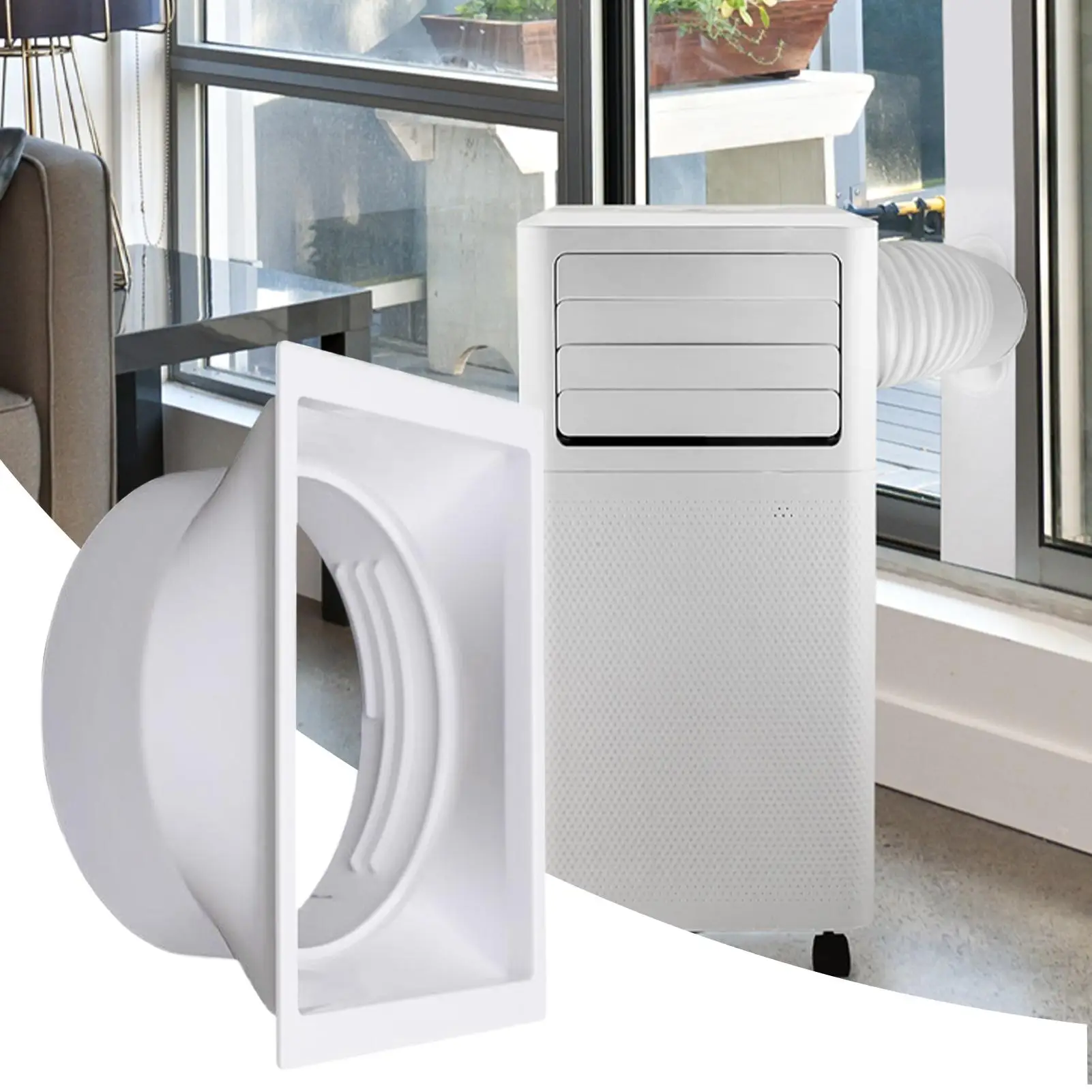 Portable 15cm Air Conditioner Exhaust Hose Connector for Air Conditioning Exhaust Port Coupler Joint Adapter Duct Vent Parts
