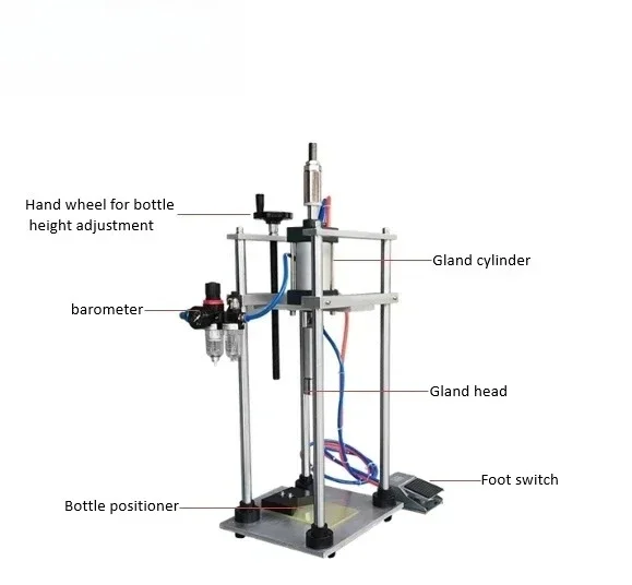 Bottle Capping Pneumatic Beer Soda Bottle Capper Machine Brewery Beer lid Crown lid Pneumatic Capper Pneumatic Capping Machine
