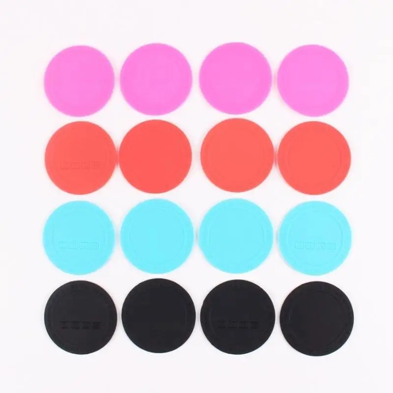 10 Pcs Round Rubber Coaster Pad Self Adhesive Cup Bottom Stickers Non-slip Anti-scald Tumbler Cup Protective Pads