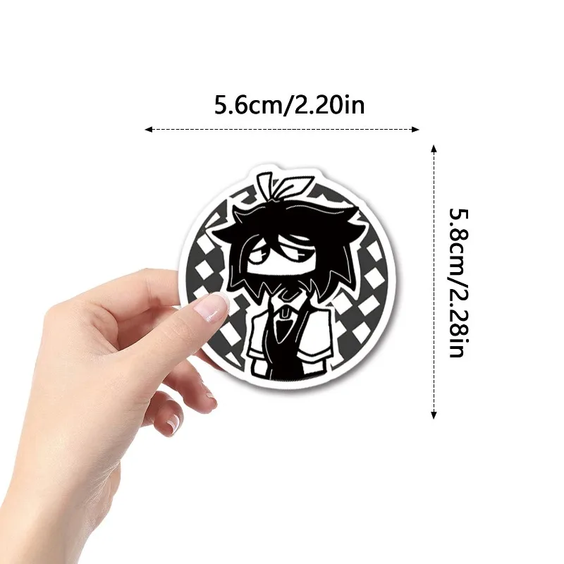 Cartoon Game Fundamental Paper Education Stickers Graffiti Waterproof Sticker 10/25/50pcs