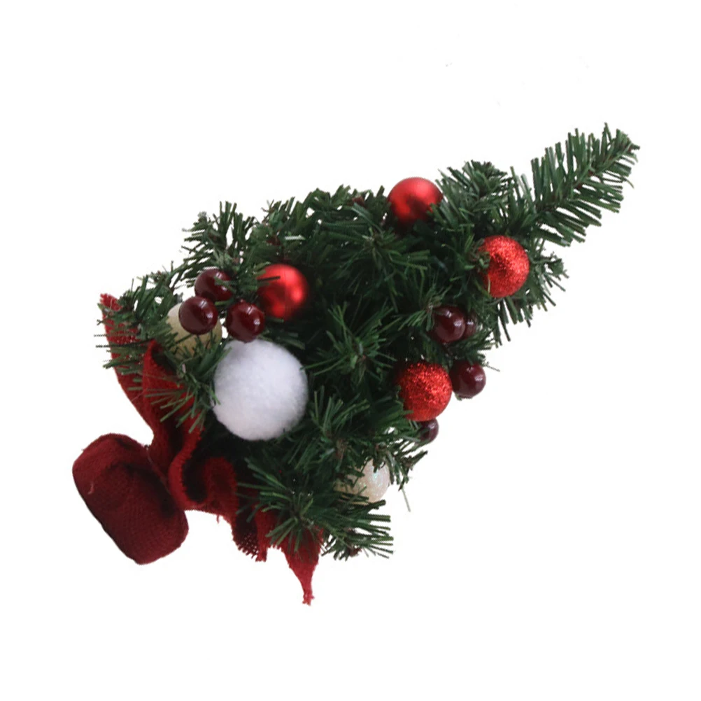

1Pcs Mini Christmas Tree Desktop Faux Tabletop Window Small Micro Simulation Tree for Living Room Garden Party Decoration