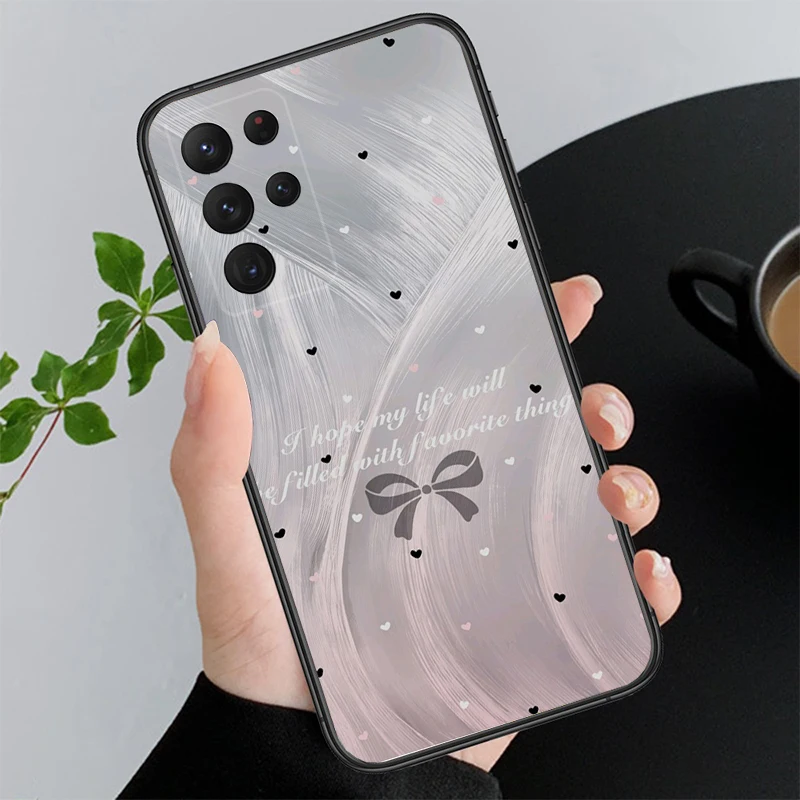 

Tulip Flower Bow Bear Panda Funda Phone Case For Samsung A55 A16 A56 A36 A23 A35 A15 A53 A54 A33 A34 A25 A05S A52 A14 A13 A71