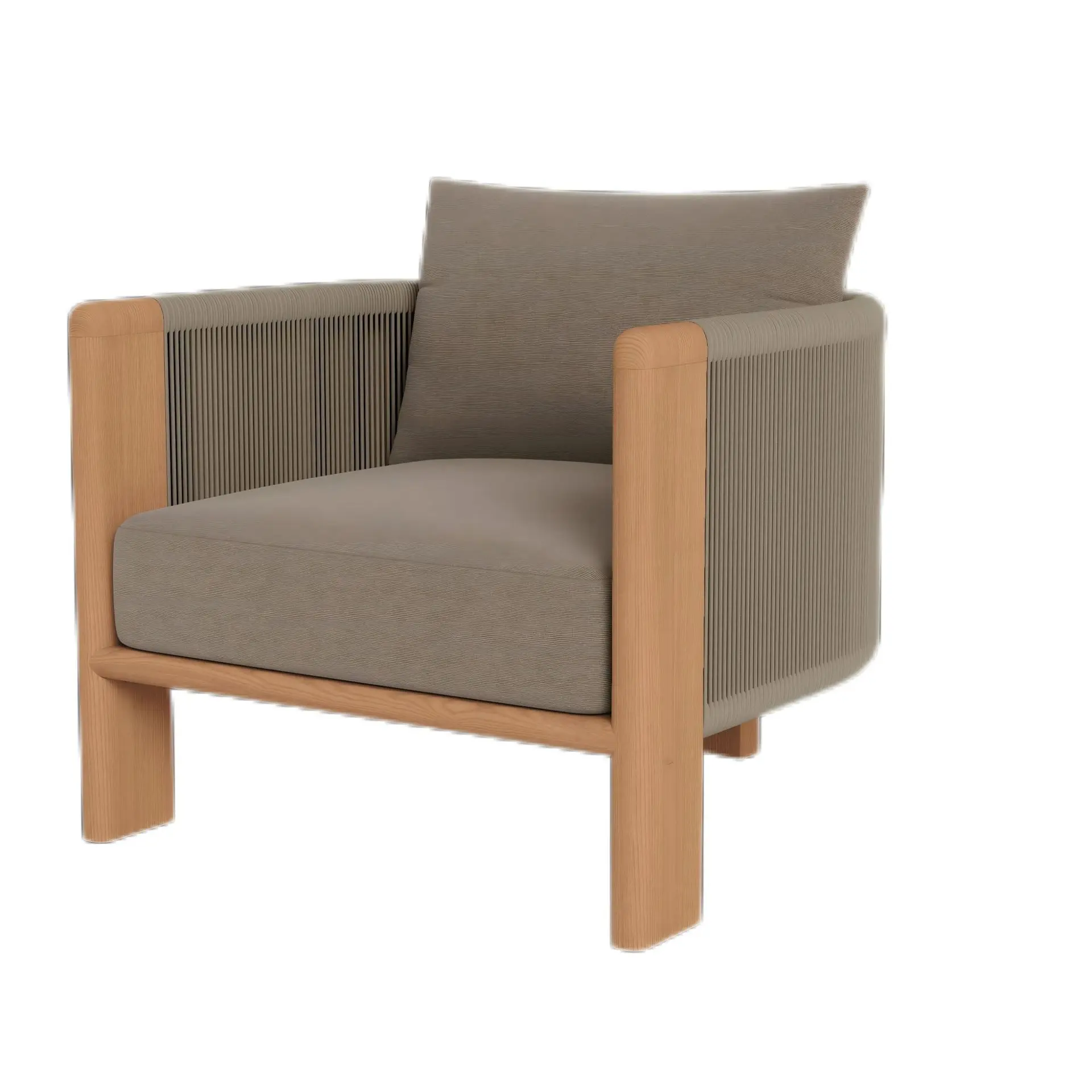 

Customizable outdoor solid wood sofa coffee table and chair combination furniture