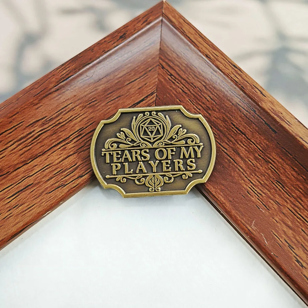 Dungeons & Dragons Dice Brooch Tears of My Players Badge Retro Style Board Game Metal Pin Game Periphery Fans Bag Accessories