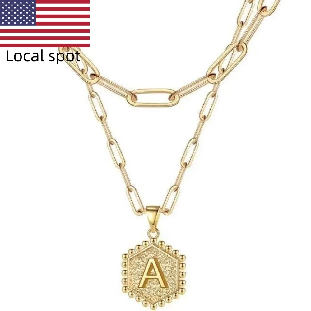 

1 шт. женское ожерелье с подвеской в виде 26 букв, модная и простая серия Ins, подходит для банкетов, вечеринок и фестивалей