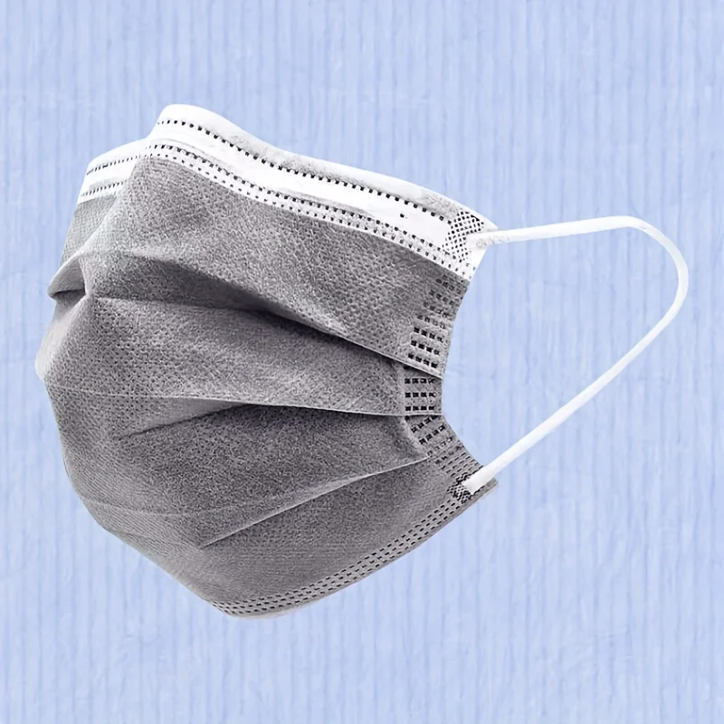 200 stuks verdikte grijze wegwerpmaskers - 3-laags ademend en comfortabel, verstelbare oorlussen en veilige neuspads - 200/100/50/10 stuks goedkoop voor thuisgebruik, kan in bulk worden gekocht, perfect voor buitenactiviteiten