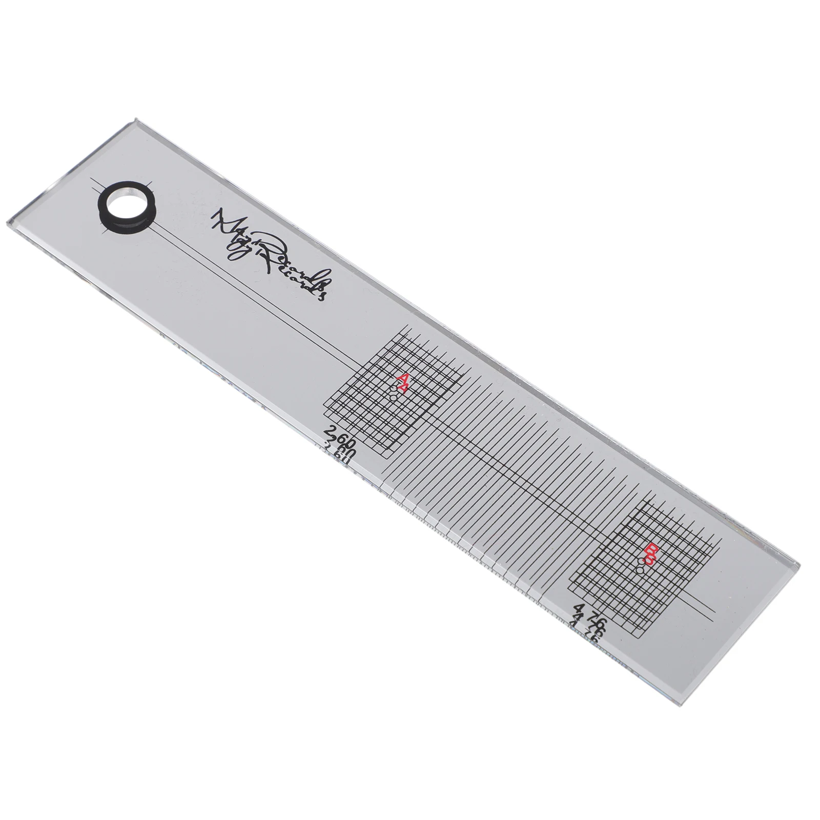 

Recorder Calibration Ruler High Precision Vinyl Speed Detection Tool Pure White Acrylic Reliable Quality Pickup Adjustment Gauge