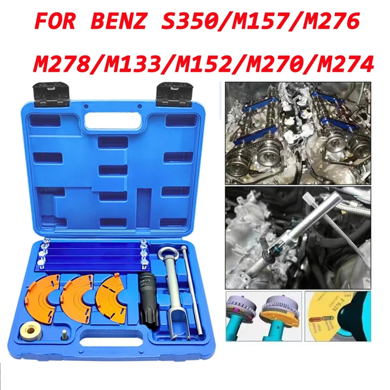 

Car Engine Timing Tool Kit for Mercedes Benz M157/M276/M278 Fuel Injector Oil Seal Tool