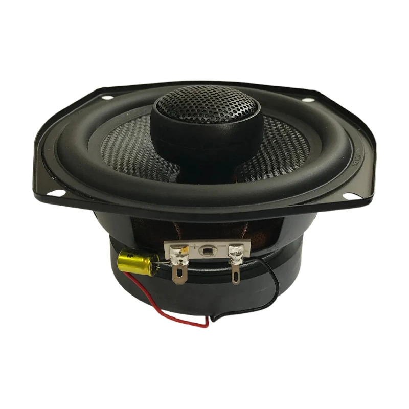 Fiberglass basin Rubber edge 4Ω/8Ω Optional 5.25Inch 2-Way Fullrange Coaxial Speaker Rated Power 30W 68Hz-20KHz With Capacitor
