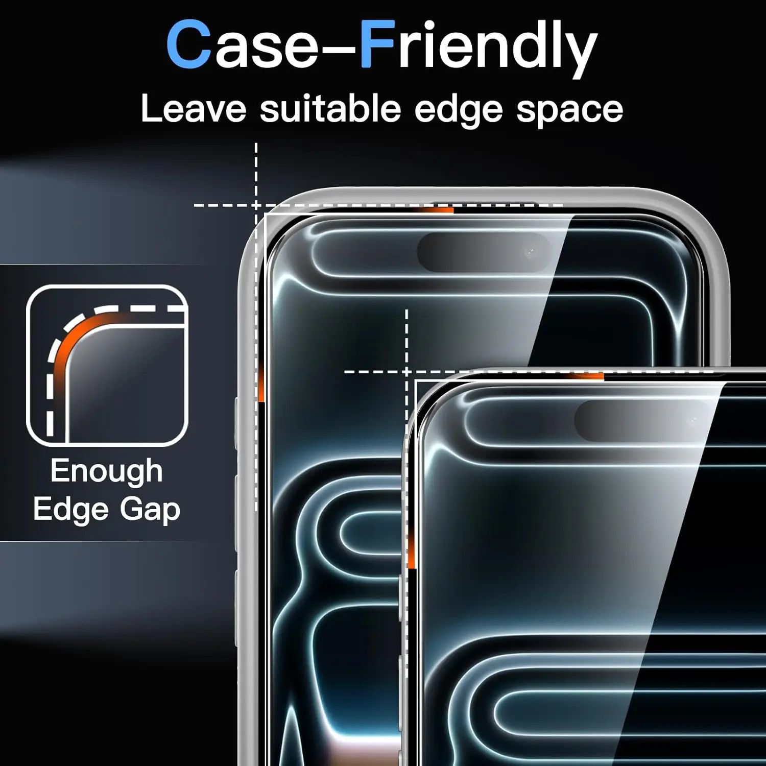 Tempered Glass Film Screen Protector for iPhone 17E 16E 17 Air 16 Pro Max 15 Plus 14 13 Mini 12 11 X XS XR SE 2022 8 Protection - view 4