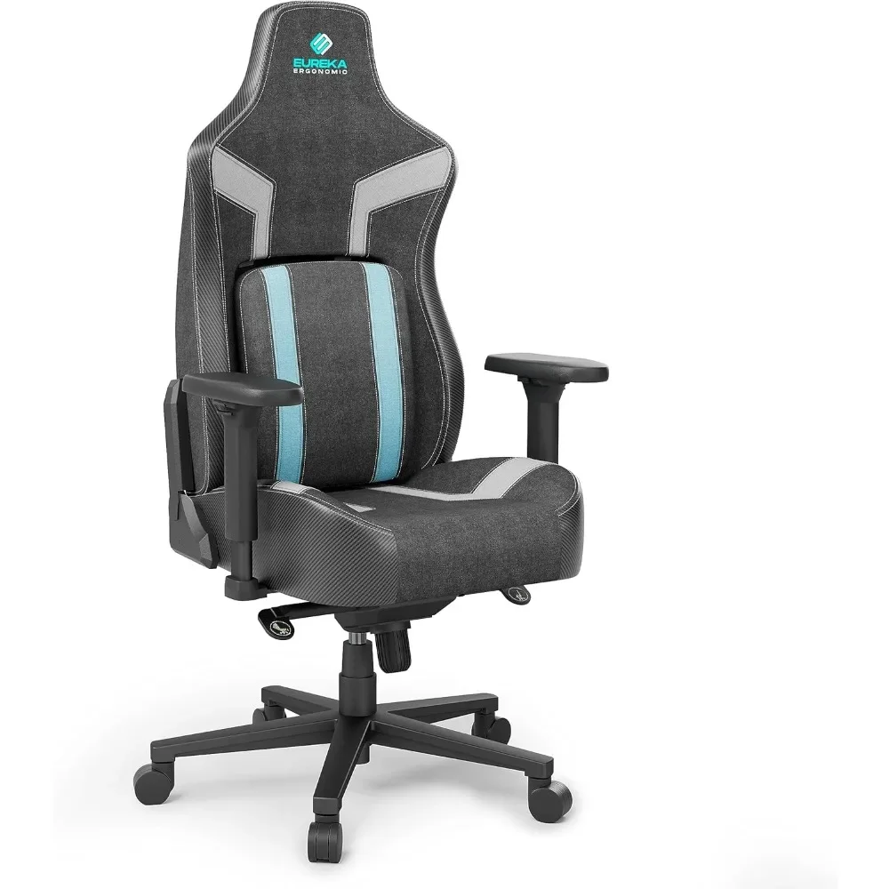 

Gaming Chair, Computer Gamer Chair with Lumbar Support, High Back Office Chair 4.3in Seat Thicker Cushion